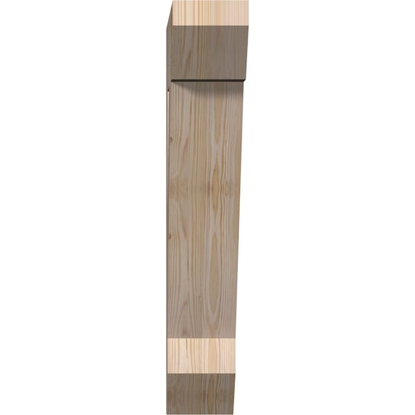 Traditional Slat Smooth Bracket, Douglas Fir, 5 1/2W X 24D X 32H